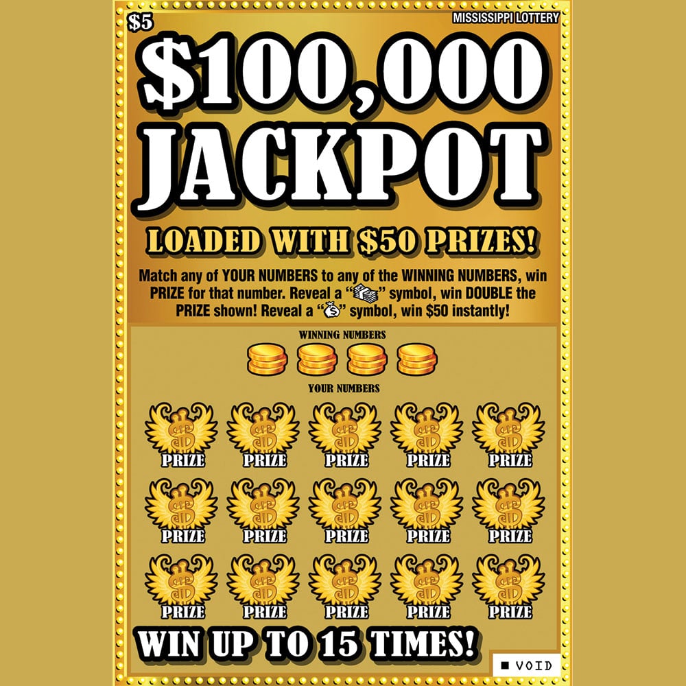 $100,000 Jackpot Scratch off Teaser