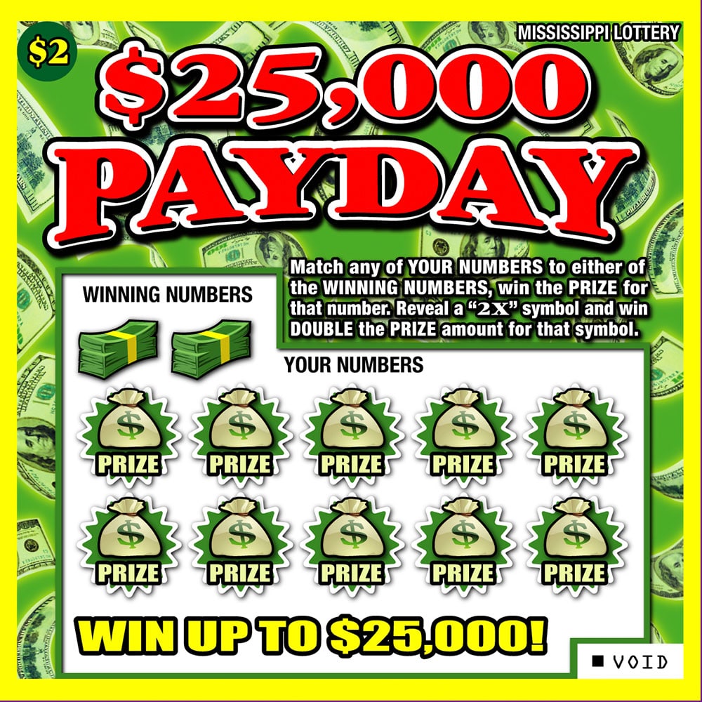 25,000 Payday scratch-off