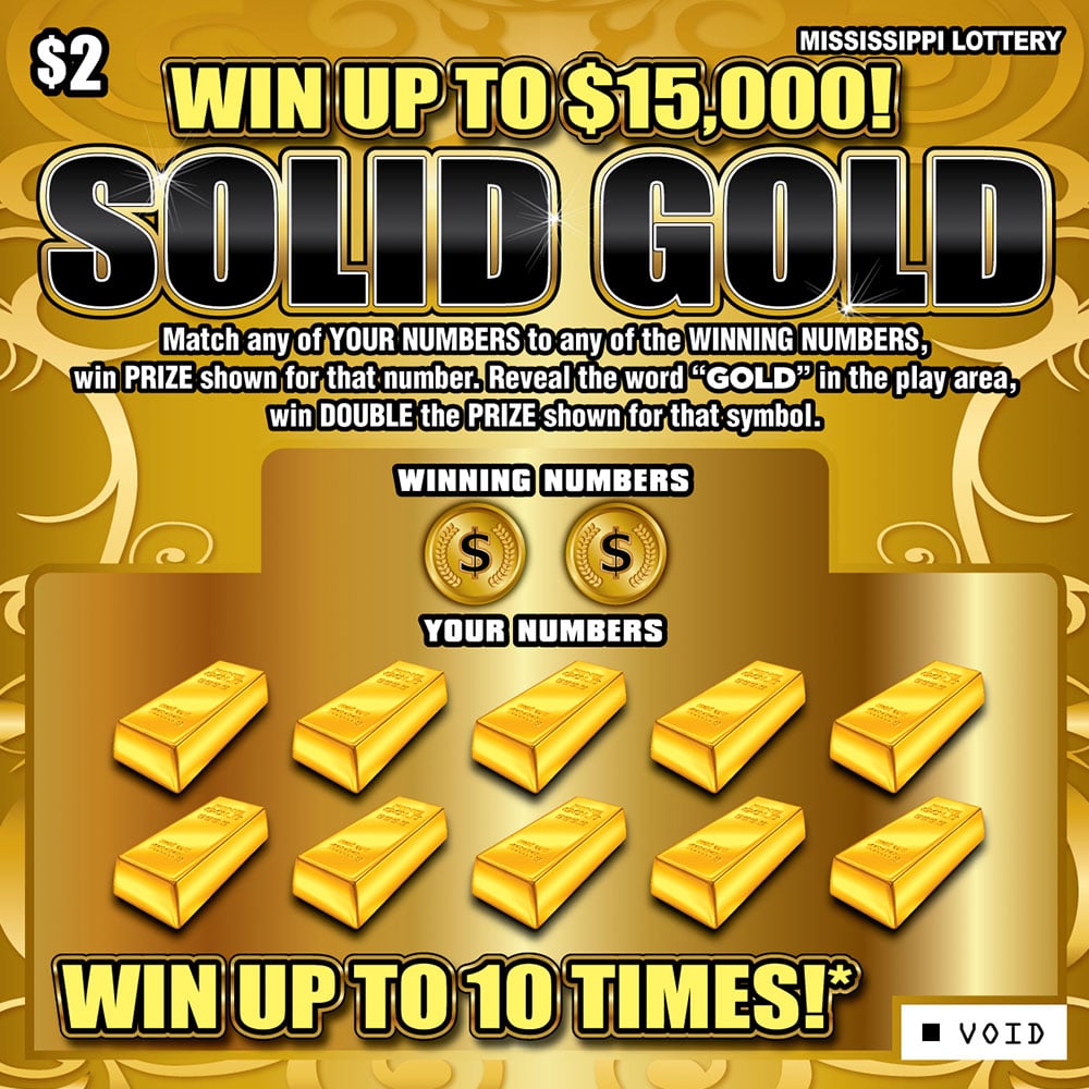 Solid Gold scratch-off game
