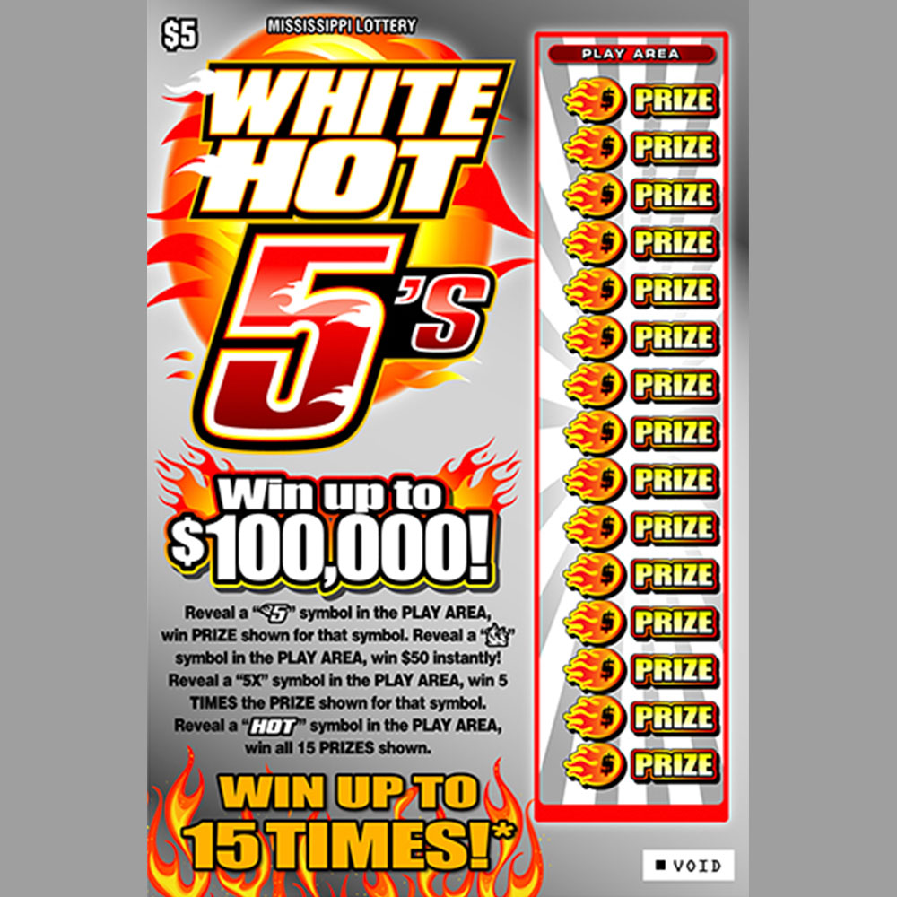 White Hot 5's scratch-off game