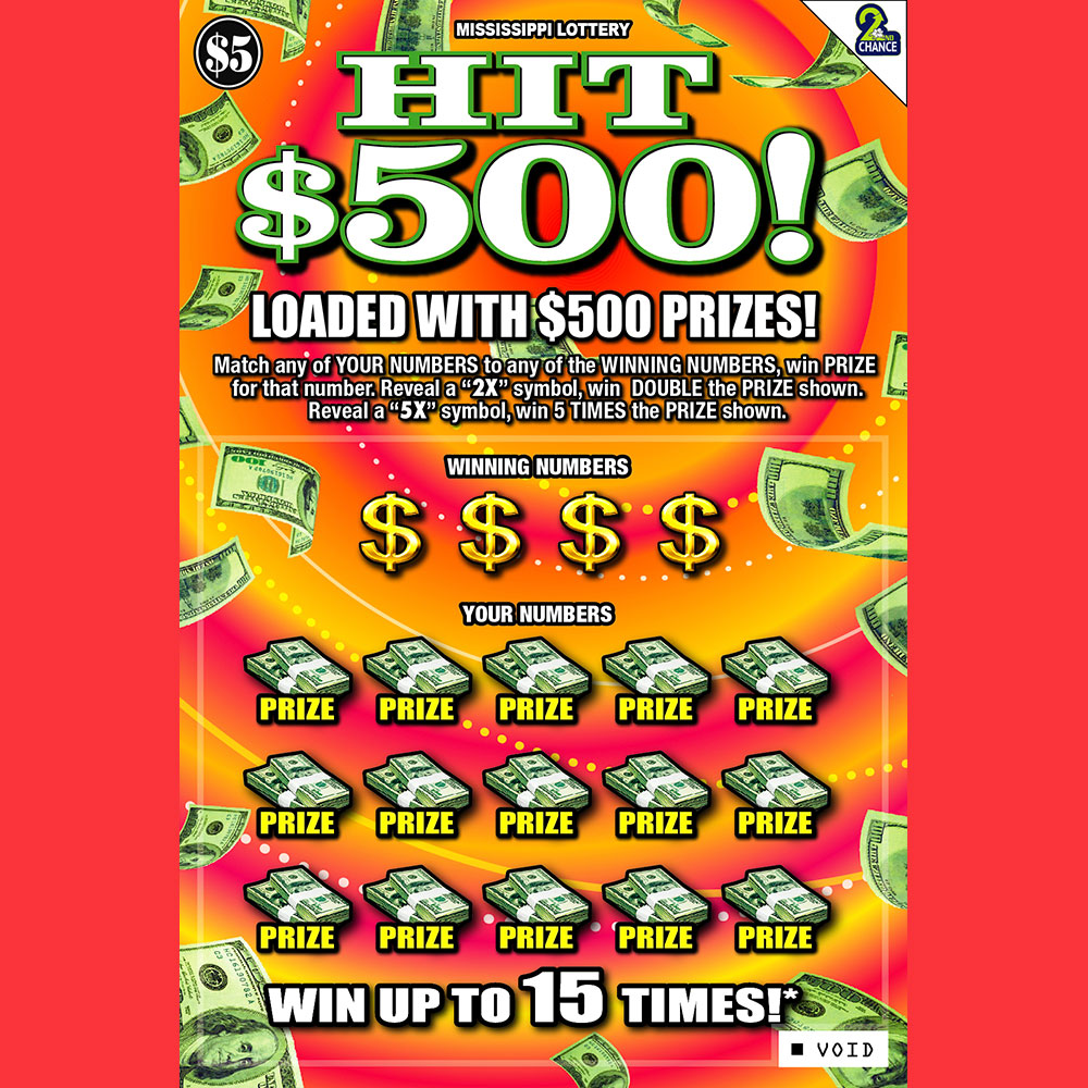 Hit $500 scratch-off game