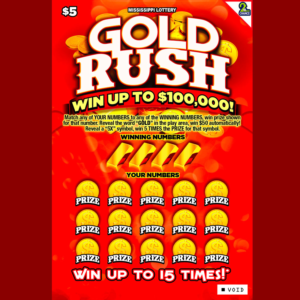 Gold Rush - Mississippi Lottery scratch-off game
